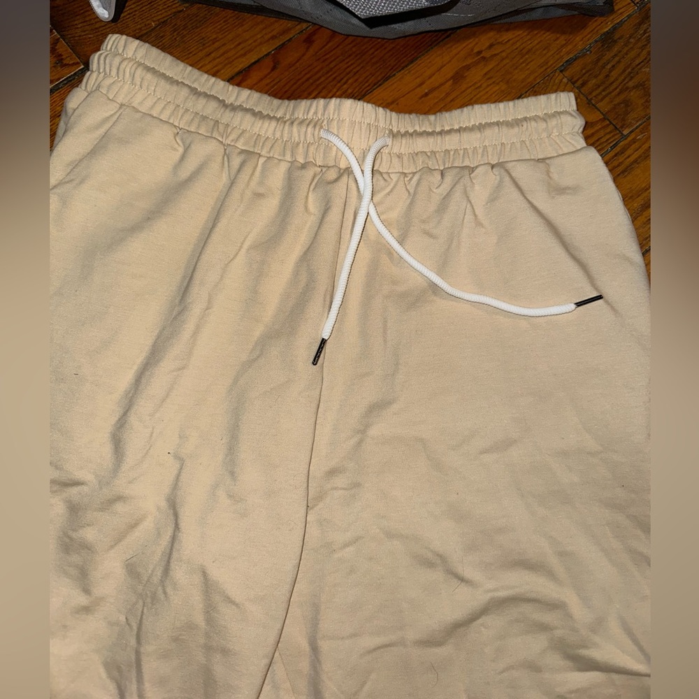 Brand new tan sweatpants